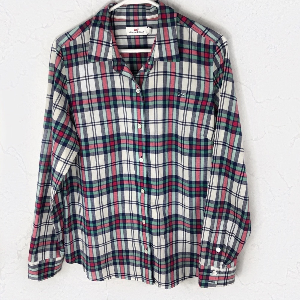 [Vineyard Vines] Plaid Button Down Top